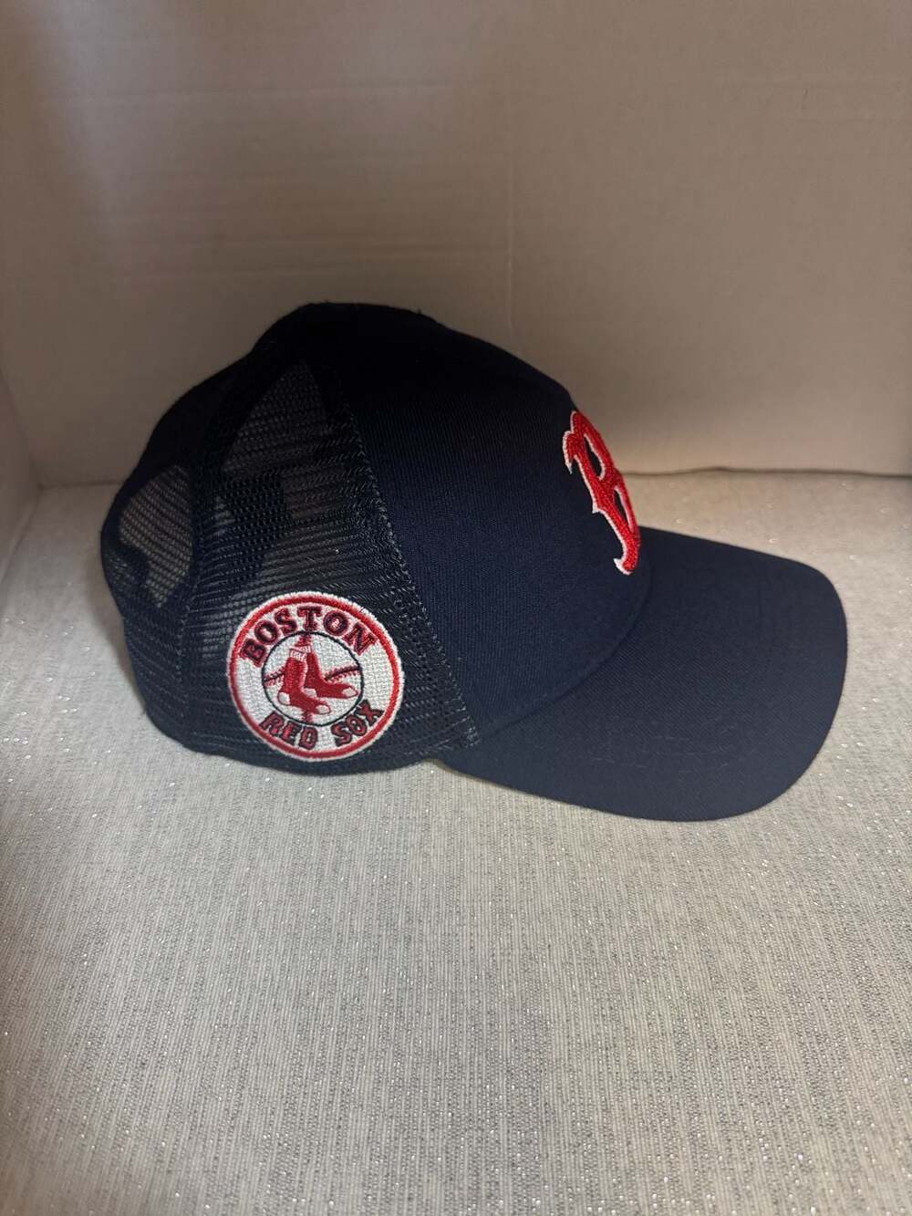 Mitchell & Ness Boston Red Sox Cooperstown Collection Trucker Snapback Hat - Picture 2 of 4